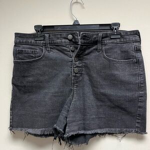Women’s black jean shorts